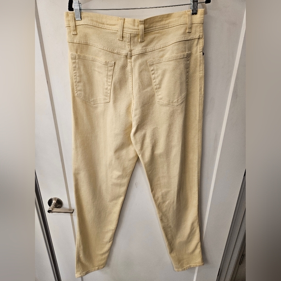 Vintage - Bill Blass Tall Cotton Stretch Yellow Jeans - Size 16 - NWOT - Picture 3 of 9